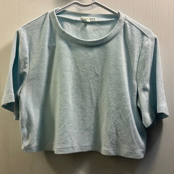 Reformation Tops - Reformation Jeans Cropped Terry , short Sleeve Top. Size Small.Cotton/poly blend